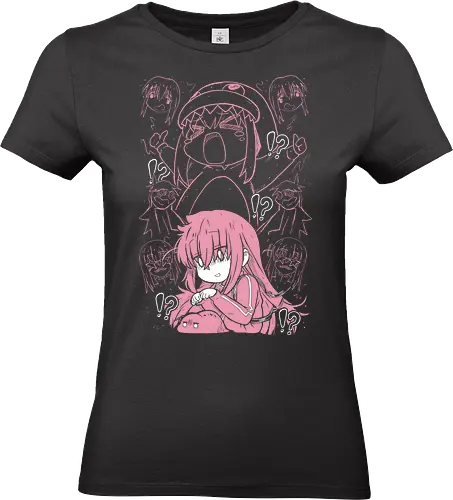 Hitori Gotoh - Bocchi the Rock - Kawaii, Anime, Manga, Tokyo, Angry, Japanese Art, Aesthetic, Manga Style, Zylixzen, Aggressive, Gamer, Otaku, Gift, Cool - Standard T-Shirt (Frauen)