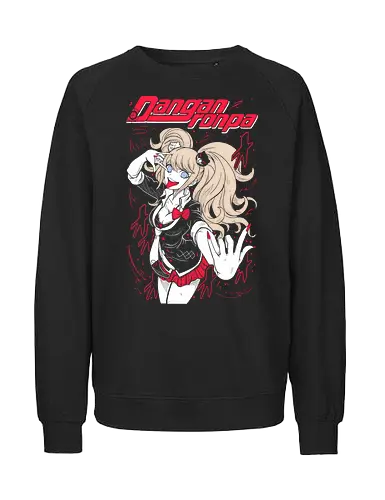 Junko Enoshima - Danganronpa - Kawaii, Anime, Manga, Tokyo, Angry, Japanese Art, Aesthetic, Manga Style, Zylixzen, Aggressive, Gamer, Otaku, Gift, Cool - Fairtrade Sweatshirt