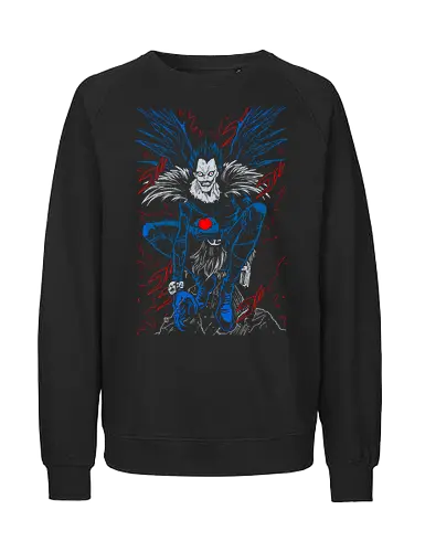 Ryuk Note - Death - Kawaii, Anime, Manga, Tokyo, Angry, Japanese Art, Aesthetic, Manga Style, Zylixzen, Aggressive, Gamer, Otaku, Gift, Cool - Fairtrade Sweatshirt