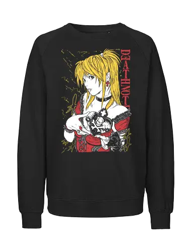 Misa Amane Note - Death - Kawaii, Anime, Manga, Tokyo, Angry, Japanese Art, Aesthetic, Manga Style, Zylixzen, Aggressive, Gamer, Otaku, Gift, Cool - Fairtrade Sweatshirt