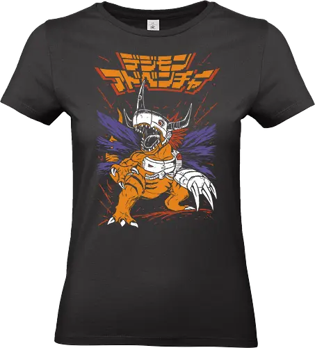 MetalGreymon - Digital Adventure - Kawaii, Anime, Manga, Tokyo, Angry, Japanese Art, Aesthetic, Manga Style, Zylixzen, Aggressive, Gamer, Otaku, Gift, Cool - Standard T-Shirt (Frauen)