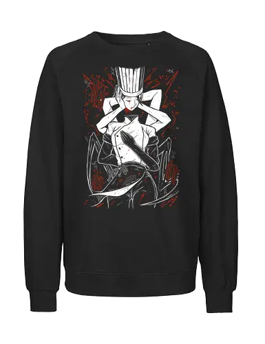 Falling Devil Man - Chainsaw  - Kawaii, Anime, Manga, Tokyo, Angry, Japanese Art, Aesthetic, Manga Style, Zylixzen, Aggressive, Gamer, Otaku, Gift, Cool, Horror - Fairtrade Sweatshirt