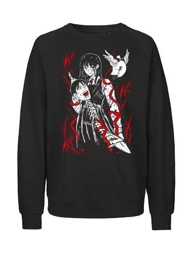 Asa Mitaka Man - Chainsaw  - Kawaii, Anime, Manga, Tokyo, Angry, Japanese Art, Aesthetic, Manga Style, Zylixzen, Aggressive, Gamer, Otaku, Gift, Cool, Horror - Fairtrade Sweatshirt