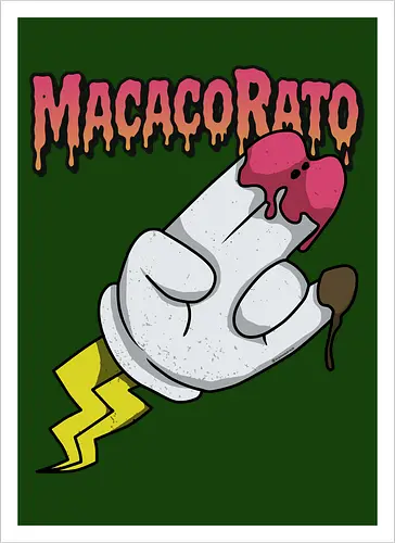 MACACORATO - Strawberry and Chocolate Flavor - Pop Lowbrow Kunst