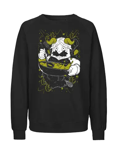 Senshi of Izganda - Meshi - Kawaii, Anime, Manga, Tokyo, Angry, Japanese Art, Aesthetic, Manga Style, Zylixzen, Aggressive, Gamer, Otaku, Gift, Cool - Fairtrade Sweatshirt