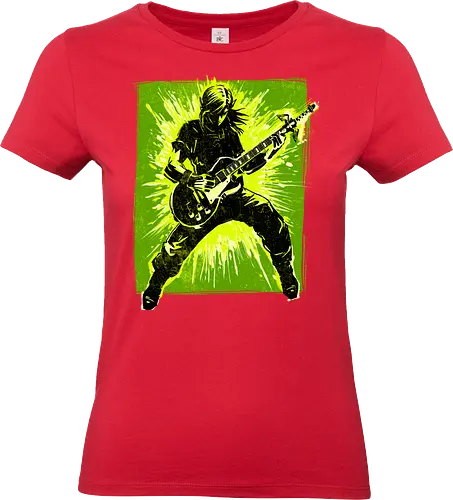 Legendary guitar hero - videogame, geek, mash up, music, guitarist, gaming - Standard T-Shirt (Frauen)