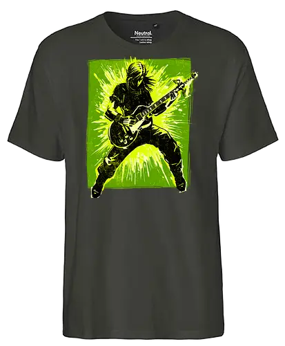Legendary guitar hero - videogame, geek, mash up, music, guitarist, gaming - Fairtrade T-Shirt