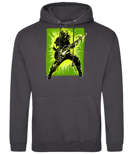 Legendary guitar hero - videogame, geek, mash up, music, guitarist, gaming - Standard Hoodie