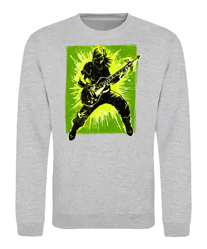 Legendary guitar hero - videogame, geek, mash up, music, guitarist, gaming - Sweatshirt