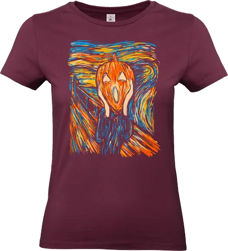 the halloscream - halloween, the scream, edward munch, spooky season, scary - Standard T-Shirt (Frauen)