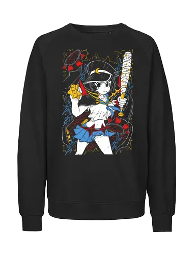 Mako Mankanshoku - Kill la Kill - Kawaii, Anime, Manga, Tokyo, Angry, Japanese Art, Aesthetic, Manga Style, Zylixzen, Aggressive, Gamer, Otaku, Gift, Cool - Fairtrade Sweatshirt