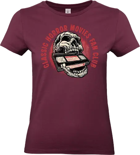 Horror Movies Fan - Horror, skeletons, retro, classic, vintage, videos, movies, horror movies - Standard T-Shirt (Frauen)