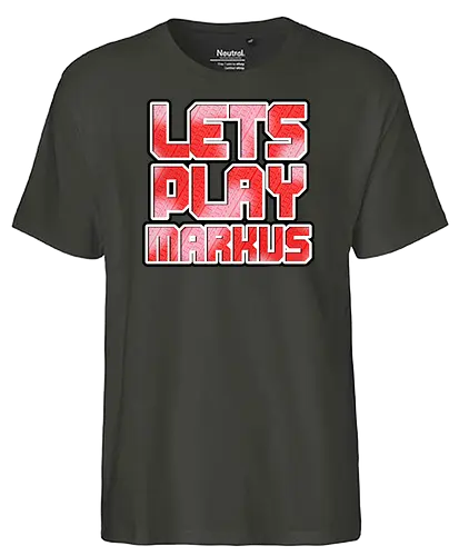 LetsPlayMarkus - Logo - Fairtrade T-Shirt
