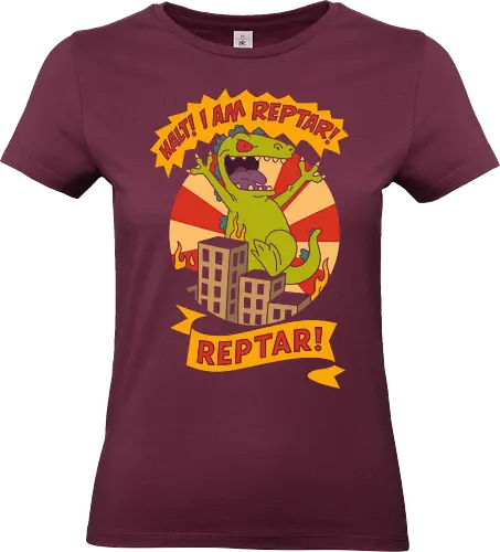King Reptar - Reptar, Rugrats, Nickelodeon, 90s cartoon, 90s nostalgia, classic cartoon, Reptar bar, Angelica Pickles, vintage art, retro, fan art, t-shirt design, art print, pop culture, geek art, throwback - Standard T-Shirt (Frauen)