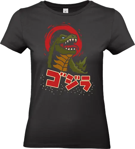 Kaiju King - Kaiju, Kaiju, kaiju, monster, Japanese movie, classic movie, fan art, t-shirt design, art print, pop culture, geek art, Japan, retro, monster movie, King of the Monsters - Standard T-Shirt (Frauen)