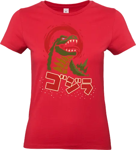 Kaiju King - Kaiju, Kaiju, kaiju, monster, Japanese movie, classic movie, fan art, t-shirt design, art print, pop culture, geek art, Japan, retro, monster movie, King of the Monsters - Standard T-Shirt (Frauen)