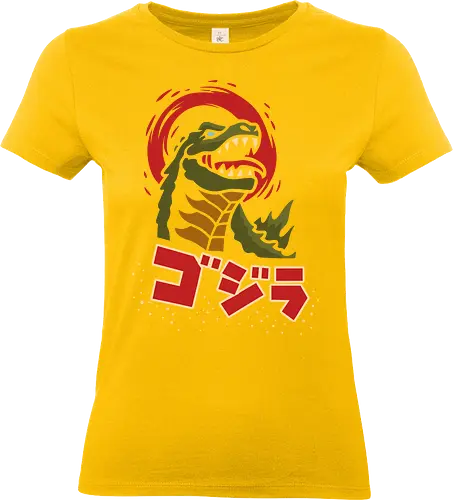 Kaiju King - Kaiju, Kaiju, kaiju, monster, Japanese movie, classic movie, fan art, t-shirt design, art print, pop culture, geek art, Japan, retro, monster movie, King of the Monsters - Standard T-Shirt (Frauen)