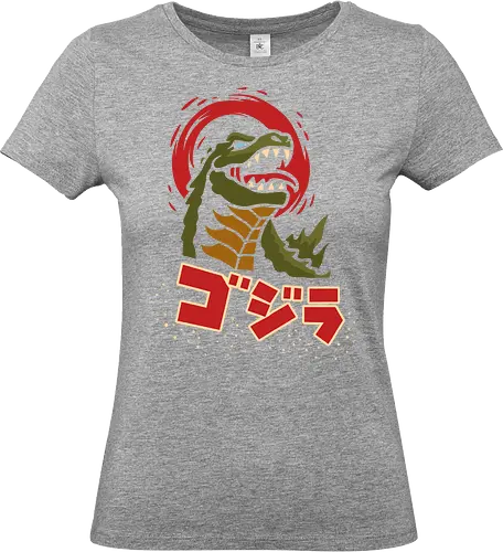 Kaiju King - Kaiju, Kaiju, kaiju, monster, Japanese movie, classic movie, fan art, t-shirt design, art print, pop culture, geek art, Japan, retro, monster movie, King of the Monsters - Standard T-Shirt (Frauen)