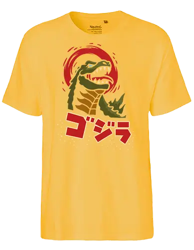 Kaiju King - Kaiju, Kaiju, kaiju, monster, Japanese movie, classic movie, fan art, t-shirt design, art print, pop culture, geek art, Japan, retro, monster movie, King of the Monsters - Fairtrade T-Shirt