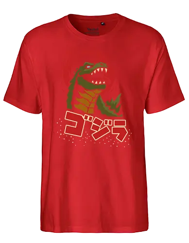Kaiju King - Kaiju, Kaiju, kaiju, monster, Japanese movie, classic movie, fan art, t-shirt design, art print, pop culture, geek art, Japan, retro, monster movie, King of the Monsters - Fairtrade T-Shirt