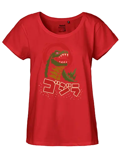 Kaiju King - Kaiju, Kaiju, kaiju, monster, Japanese movie, classic movie, fan art, t-shirt design, art print, pop culture, geek art, Japan, retro, monster movie, King of the Monsters - Fairtrade Girl Shirt