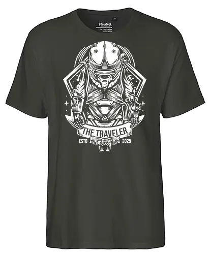 The Traveler - travel, merge, cronos the new dawn, traveler, the traveler, creatures, future, past, survival horror, video game, video games, gaming, gamer, horror, survival horror video game - Fairtrade T-Shirt