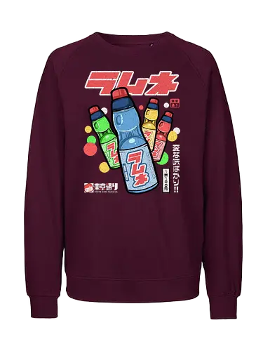 Ramune - japan, japanese, ramune, drinks, retro, vintage, showa, colors, soda - Fairtrade Sweatshirt
