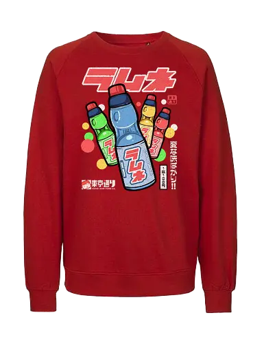 Ramune - japan, japanese, ramune, drinks, retro, vintage, showa, colors, soda - Fairtrade Sweatshirt