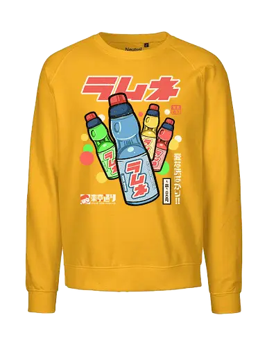 Ramune - japan, japanese, ramune, drinks, retro, vintage, showa, colors, soda - Fairtrade Sweatshirt