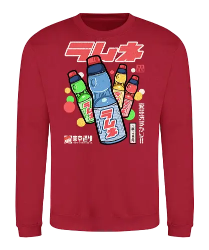 Ramune - japan, japanese, ramune, drinks, retro, vintage, showa, colors, soda - Sweatshirt
