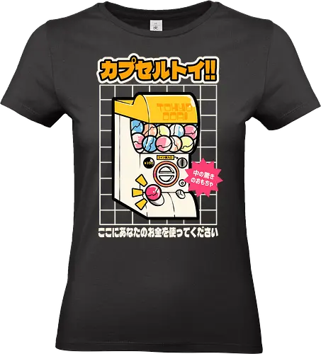 Gachapon Toy Machine - japan, japanese, toy, capsule, gacha, gachapon, retro, vintage, tokyo, osaka, shibuya - Standard T-Shirt (Frauen)