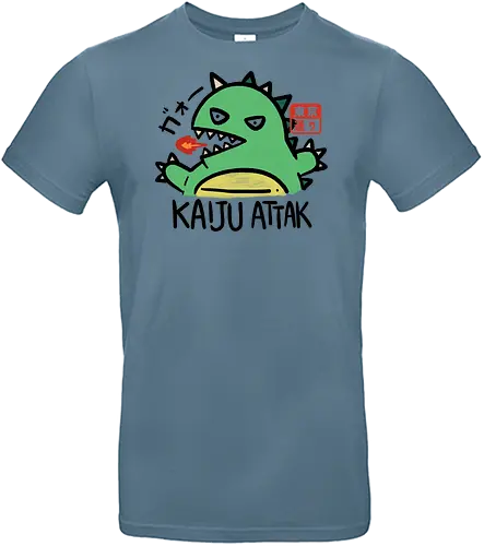 Kaiju Attak - japan, japanese, kaiju, monster, funny, retro, vintage, classic - Standard T-Shirt