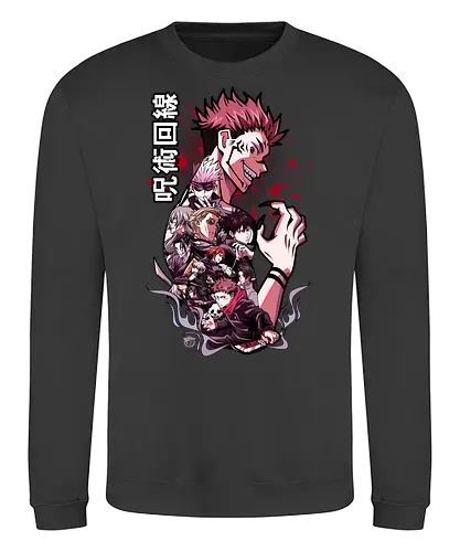 JJK - anime, Jujutsu, manga, japan, hero, yuji, megumi, sukuna, nobara, gojo, satoru, japanese, jujutsu, kaisen, gojo satoru, nanami - Sweatshirt