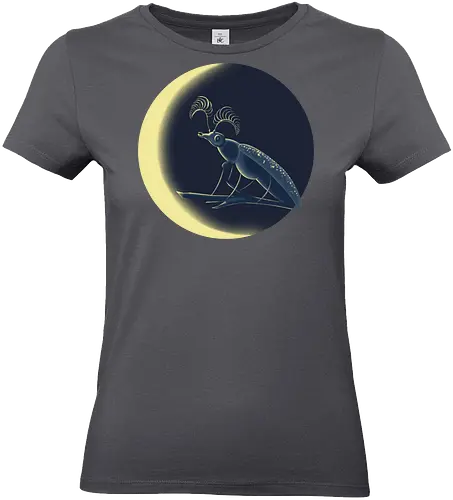 Howling Beetle - Käfer, Beetle, Mond, Crescent, Moon, Howling, den Mond anheulen, mystery, natur, Moonlight, geheimnisvoll - Standard T-Shirt (Frauen)