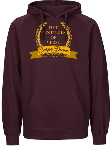 Five Centuries Of Verse Movie Art - cinema, movie art, poetry, poet, literature, vintage, parody, mashup, funny quote, funny slogan, geek, nerd, vintage art, humor, joke, sarcasm, nostalgia, meme, retro, lol - Fairtrade Hoodie