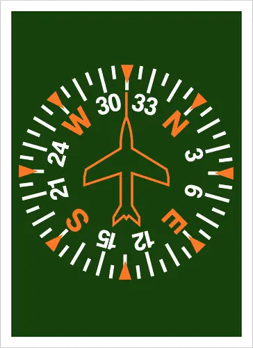 Heading Indicator Aeronautical Art Nº2
