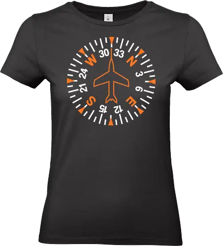 Heading Indicator Aeronautical Art Nº2 - pop culture, nerd, humor, parody, funnytee, joke, geek, funny slogan, funny quote, aeronaut, airplane, aviator, pilot, aviation, aeronautical - Standard T-Shirt (Frauen)