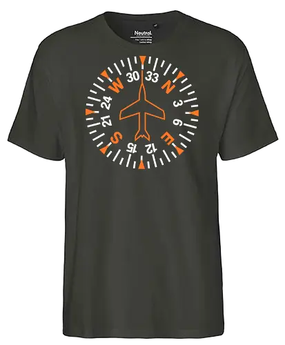 Heading Indicator Aeronautical Art Nº2 - pop culture, nerd, humor, parody, funnytee, joke, geek, funny slogan, funny quote, aeronaut, airplane, aviator, pilot, aviation, aeronautical - Fairtrade T-Shirt