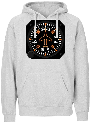 Heading Indicator Aeronautical Art - pop culture, nerd, humor, parody, funnytee, joke, geek, funny slogan, funny quote, aeronaut, airplane, aviator, pilot, aviation, aeronautical - Fairtrade Hoodie