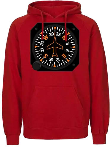 Heading Indicator Aeronautical Art - pop culture, nerd, humor, parody, funnytee, joke, geek, funny slogan, funny quote, aeronaut, airplane, aviator, pilot, aviation, aeronautical - Fairtrade Hoodie