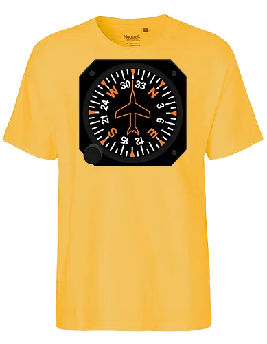 Heading Indicator Aeronautical Art - pop culture, nerd, humor, parody, funnytee, joke, geek, funny slogan, funny quote, aeronaut, airplane, aviator, pilot, aviation, aeronautical - Fairtrade T-Shirt