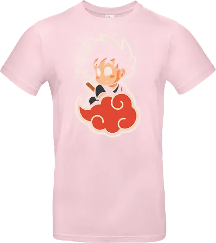Cute Kid Goku - Kid Goku, Goku, Dragon, Flying Nimbus, anime, manga, cute, kawaii, classic anime, retro, fan art, t-shirt design, art print, pop culture, geek art, nostalgic, Chibi, Japanese anime - Standard T-Shirt