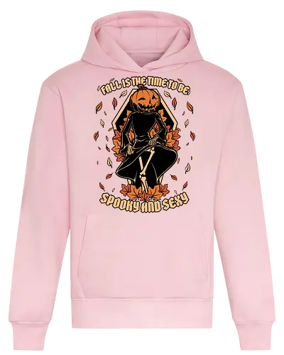Spooky Fall Pumpkin - Halloween, Eerie, Fright, Creepy, Halloween Design, Halloween Art, Halloween Aesthetic, Halloween Vibes, Cute, Funny, Autumn, Autumn Leaves, Autumn Vibes, Spooky, Spooky Season, Spooky Cute. Skull, Skeleton, Death, Grim Reaper, Soul Reaper, Reaper, Pumpkin, Pumpkin Carving, Dance, Dancing, Fall, Sexy, Sexuality - Heavyweight Hoodie