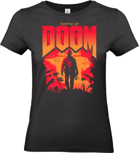 Temple of Doom - Temple of Doom, doom slayer, doom guy, video gaming, gamer, 1980s - Standard T-Shirt (Frauen)