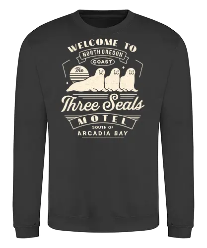 Three Seals Motel Emblem - Strange Life, butterfly, before the storm, Chloe, Max, rachel amber, arcadia bay, video game, gaming, gamer, rocky mountain record traders, the black lantern, true colors, alex chen, haven springs, double exposure, three seals motel - Sweatshirt