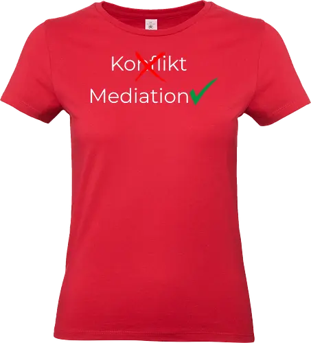 Konflikt nein Mediation ja Weiß - Standard T-Shirt (Frauen)