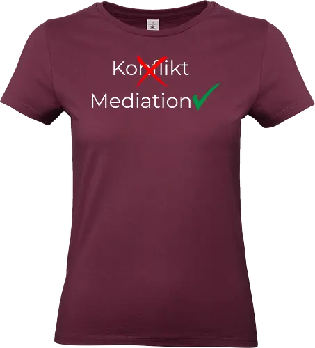 Konflikt nein Mediation ja Weiß - Standard T-Shirt (Frauen)