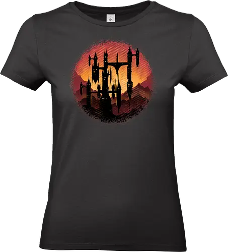Castle Sunset - Vampire, vampires, retro gaming, video games, gaming, classic, gamer - Standard T-Shirt (Frauen)