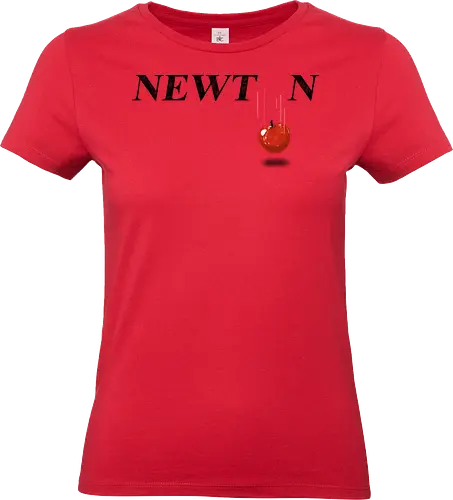 Newton - newton, gravity, science, funny, typography - Standard T-Shirt (Frauen)