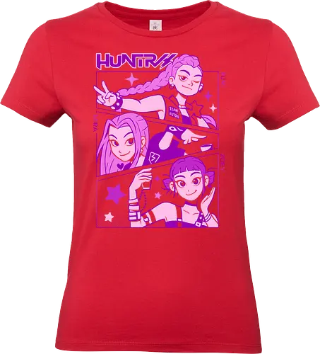 Huntress Squad - RWBY, Ice Queendom, anime, manga, Rumi, Mira, Zoey, fan art, t-shirt design, art print, pop culture, geek art, stylish, monochrome, anime girls, team RWBY, Rooster Teeth, Japanese animation - Standard T-Shirt (Frauen)